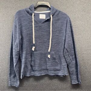 Cozy Med Navy Hooded Sweatshirt